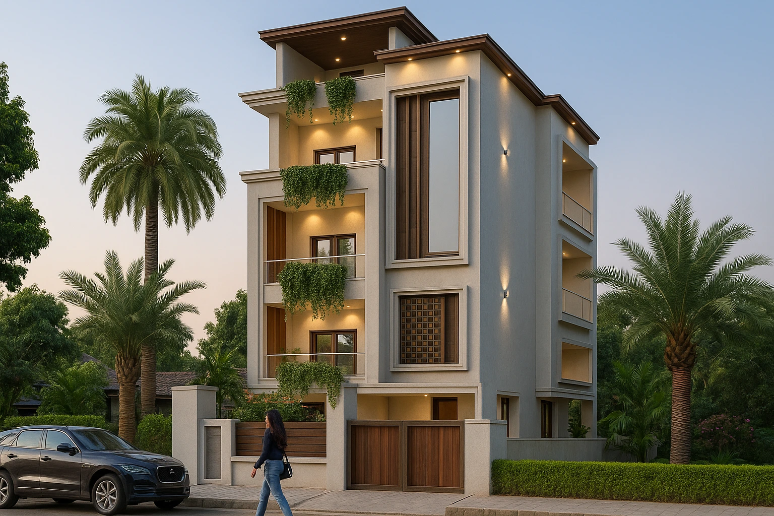 Luxury Villa Interior - A contemporary villa design featuring open spaces, premium materials, and bespoke furniture pieces.